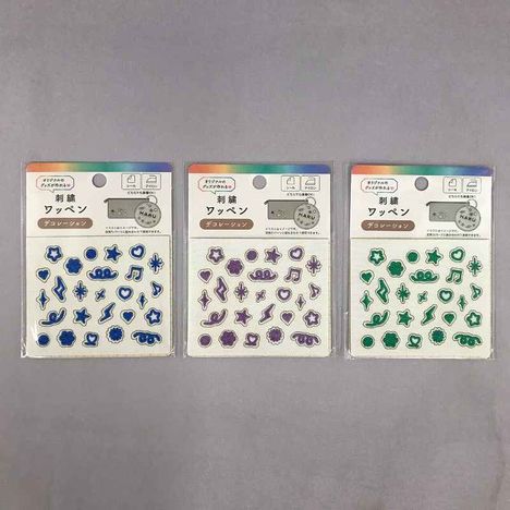 刺繍ワッペンシール　デコ　カラーＡの商品画像