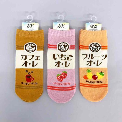 婦人靴下　ショート丈　レトロオレの画像