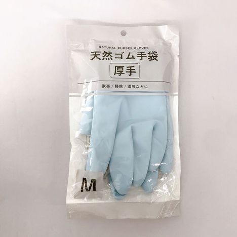 ゴム手袋　厚手　Ｍ　ＢＬの画像