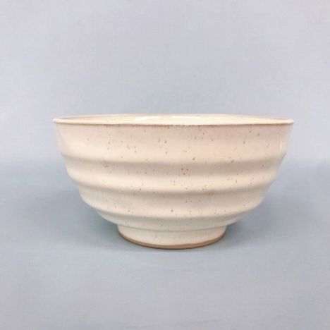 白陶器　段々どんぶり鉢の画像