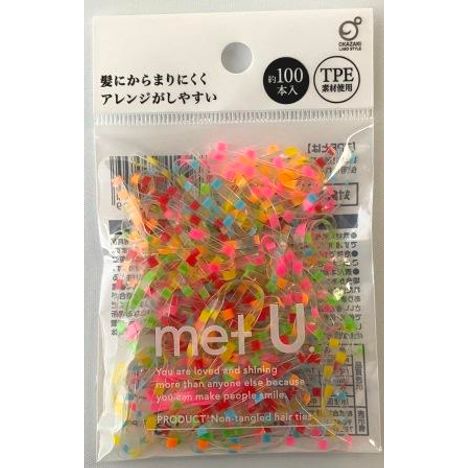 からまにくいゴム　１００本入クリアカラーの画像